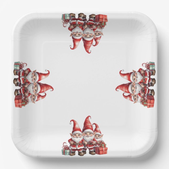 Plato De Papel Navidades (Anverso)