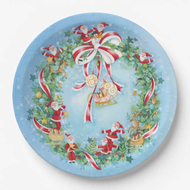 Plato De Papel Navidades (Anverso)