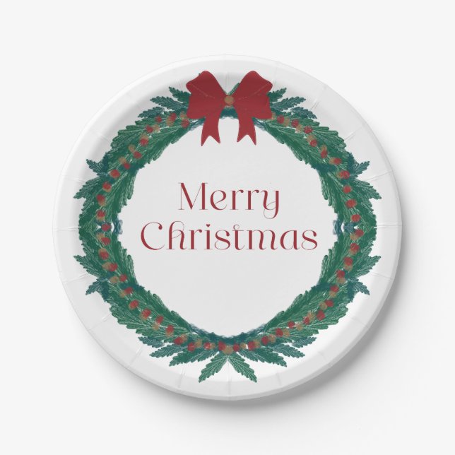 Plato De Papel Navidades (Anverso)