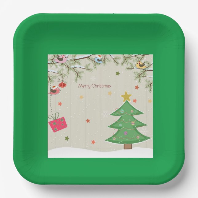 Plato De Papel Navidades (Anverso)