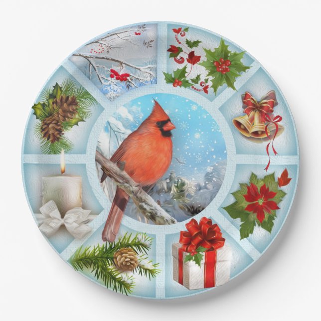 Plato De Papel Navidades (Anverso)