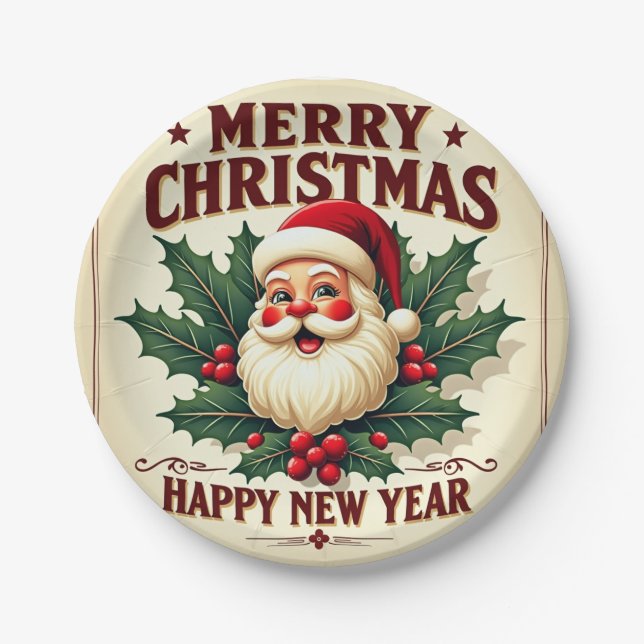 Plato De Papel Navidades (Anverso)