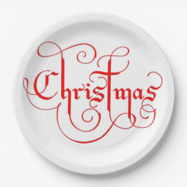 PLATO DE PAPEL NAVIDADES