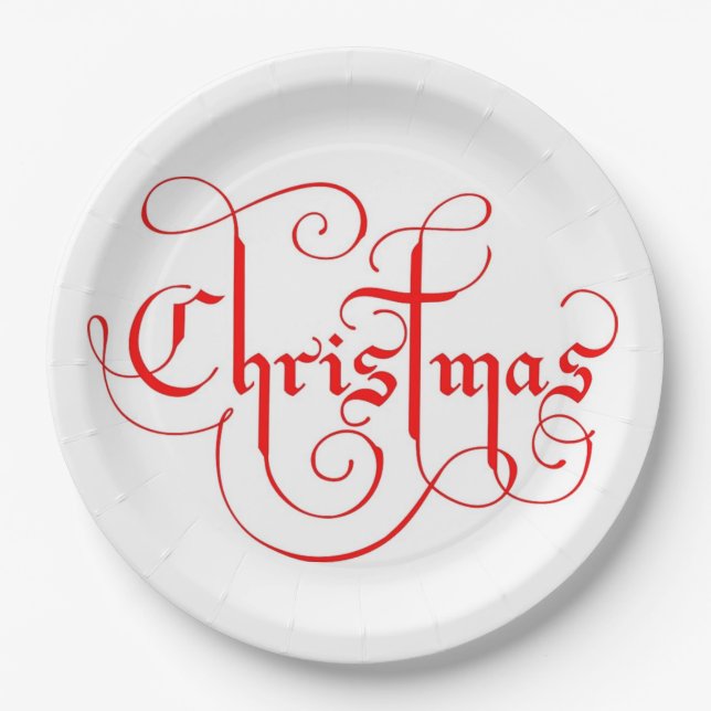 PLATO DE PAPEL NAVIDADES (Anverso)