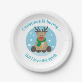 Plato De Papel Navidades aburridos