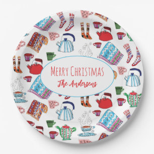 Plato De Papel Navidades acogedores hechos a mano y personalizado