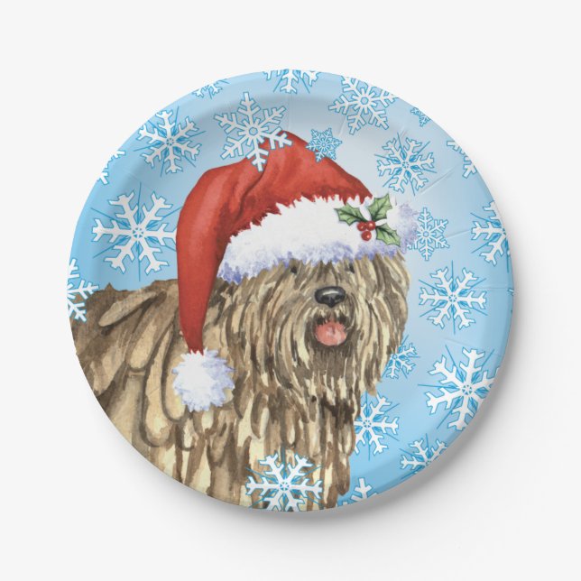 Plato De Papel Navidades Bergamasco (Anverso)