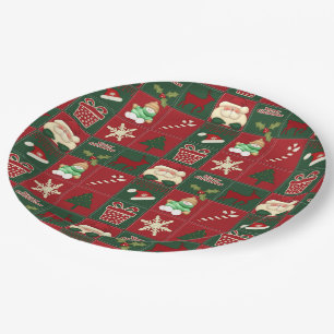 Plato De Papel Navidades Blocks-PAPER PLATES