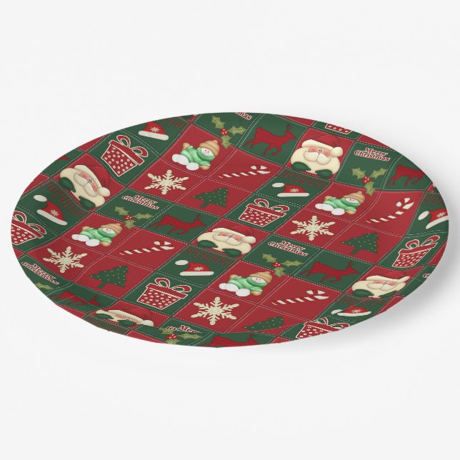 Plato De Papel Navidades Blocks-PAPER PLATES (Angular)