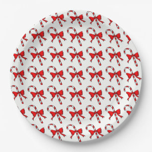 PLATO DE PAPEL NAVIDADES CANDYCANE