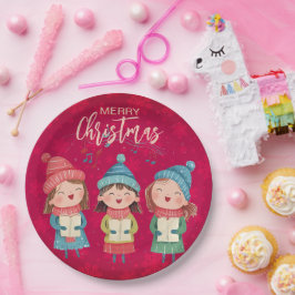 Plato De Papel Navidades Carol