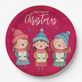 Plato De Papel Navidades Carol