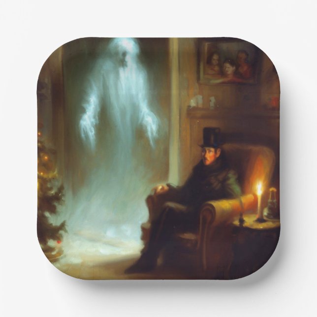 Plato De Papel Navidades Carol Fantasma de Navidades del pasado (Anverso)