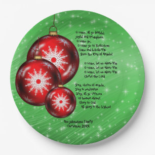 Plato De Papel Navidades Carol Lyrics O Come All You Faithful - 9