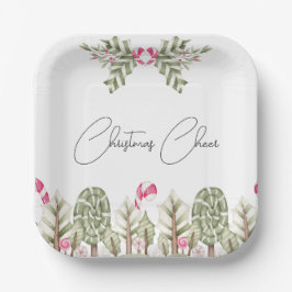 Plato De Papel Navidades Cheer
