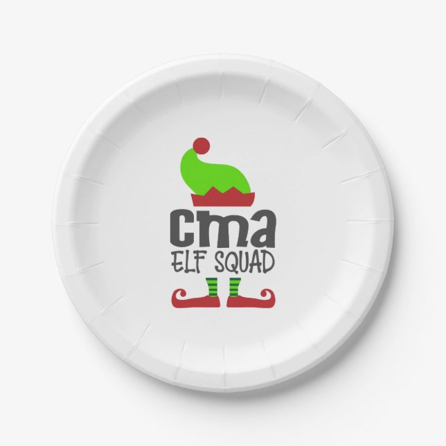 Plato De Papel Navidades CMA, Navidades de CMA (Anverso)