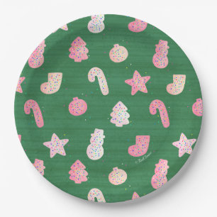 Plato De Papel Navidades cocina placas de papel verde