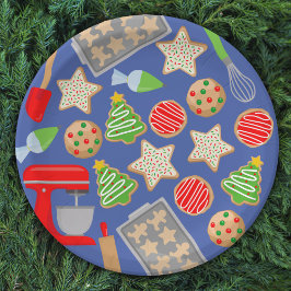 PLATO DE PAPEL NAVIDADES COOKIES FIESTA