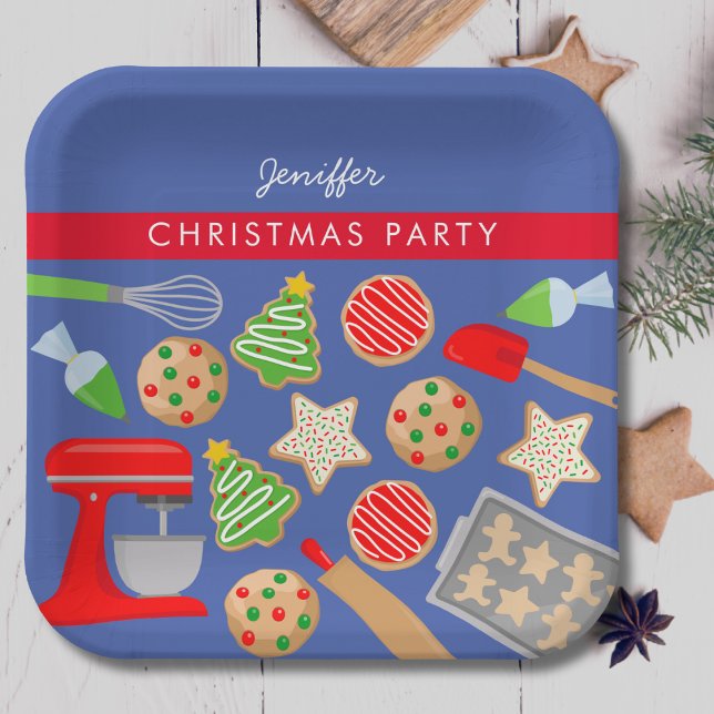 PLATO DE PAPEL NAVIDADES COOKIES FIESTA (Subido por el creador)