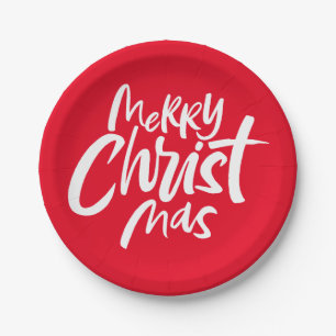 Plato De Papel Navidades cristianos amargos dejan rojo religioso