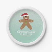 Navidades Cute Gingerbread Man Cookie Exchange