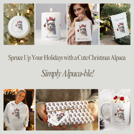 Plato De Papel Navidades Cutos Alpaca, personalizado