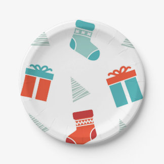 Plato De Papel Navidades de acciones y regalos