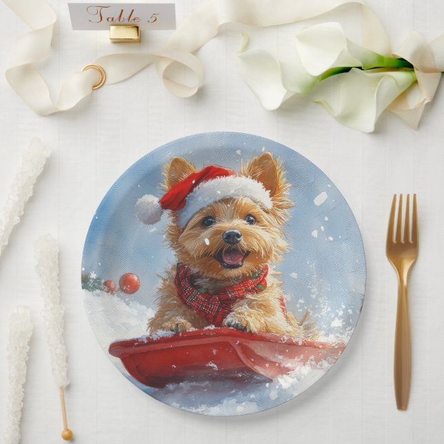 Plato De Papel Navidades de Australia aterrorizados por dejar que (Boda)