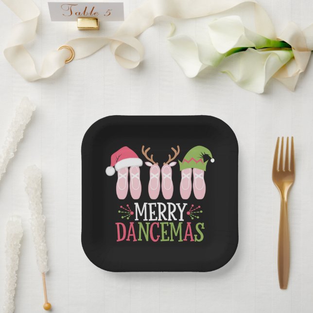 Plato De Papel Navidades de bailes de cerezos ballet zapatillas b (Boda)