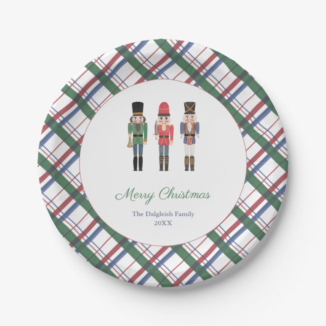 Plato De Papel Navidades de Ballet Nutcracker Fiesta Brunch (Anverso)