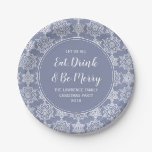 Plato De Papel Navidades de bebidas alcohólicas turbias Fiestas d