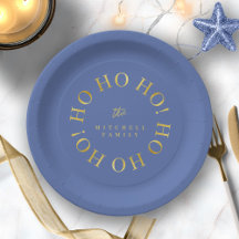 Navidades de Blue Gold Ho Ho Ho ID1009