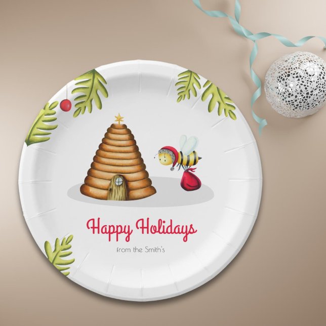 Plato De Papel Navidades de Cute Bee (Subido por el creador)