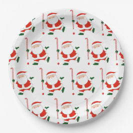 Plato De Papel Navidades de hockey sobre hierba