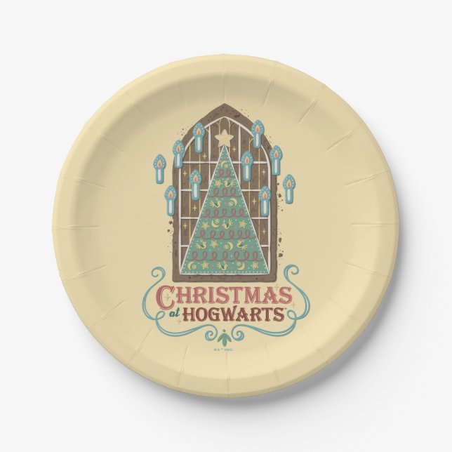 Plato De Papel Navidades de HOGWARTS™ Cookie Graphic (Anverso)