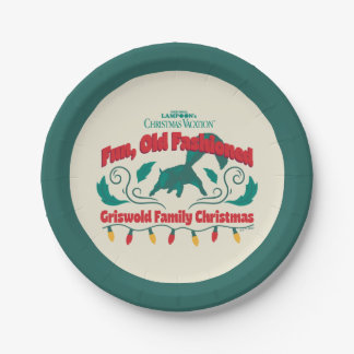 Plato De Papel Navidades de la familia Griswold, divertida y viej