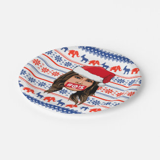 Plato De Papel NAVIDADES de MELANIA TRUMP
