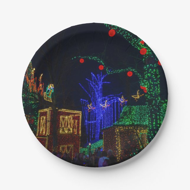 Plato De Papel Navidades De Midtown (Anverso)