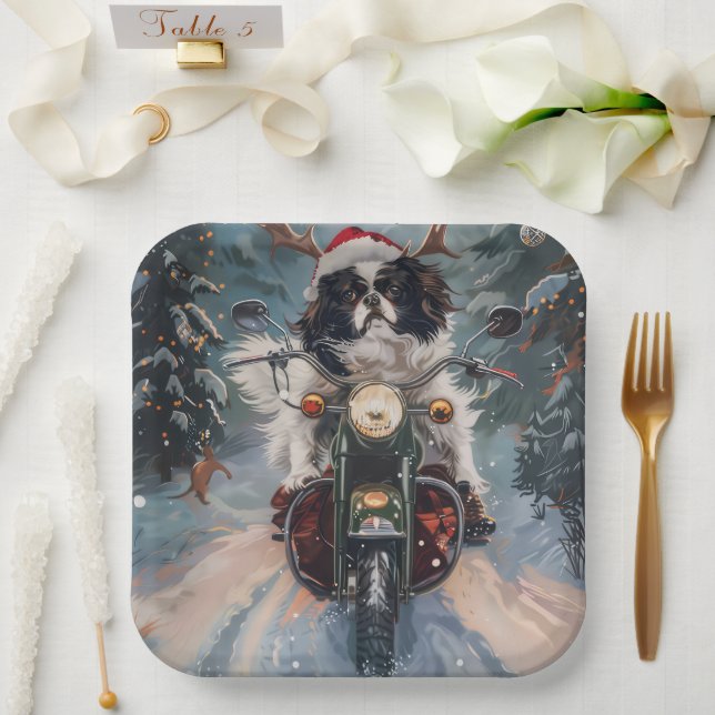Plato De Papel Navidades de motocicletas de ciclismo chino chino  (Boda)