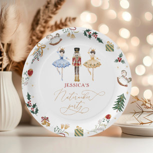 Plato De Papel Navidades de nueces bailarina fiesta de cumpleaños