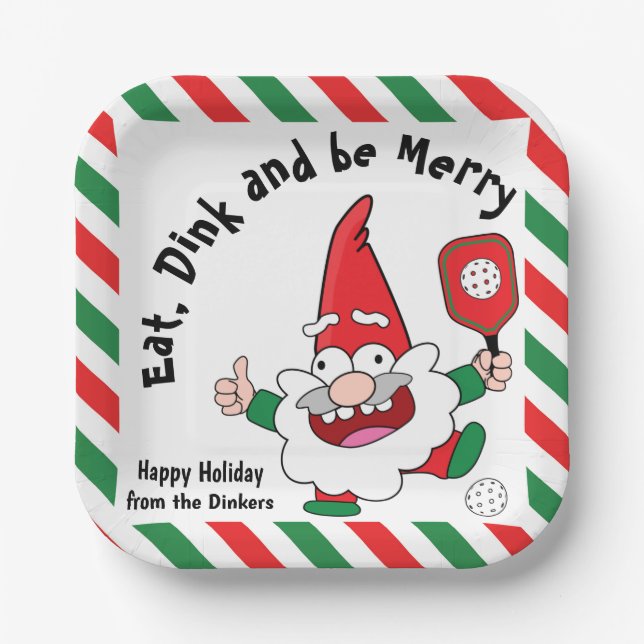 Plato De Papel Navidades de papel de encurtido (Anverso)