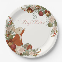 Plato De Papel Navidades de Peter Rabbit