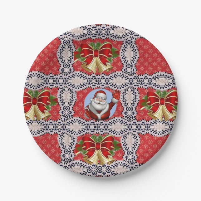 Plato De Papel Navidades de placas de papel (Anverso)