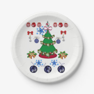 Plato De Papel Navidades de placas de papel