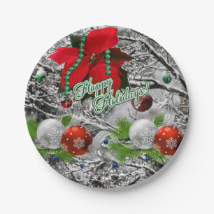 Plato De Papel Navidades de placas de papel