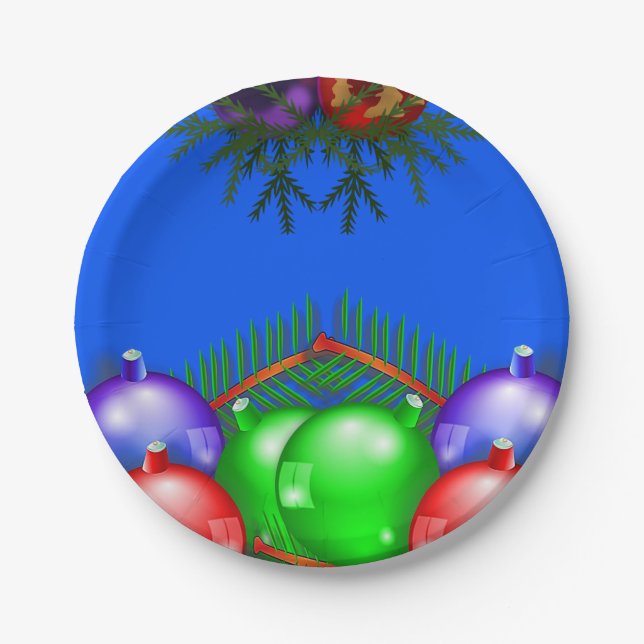 Plato De Papel Navidades de placas de papel (Anverso)