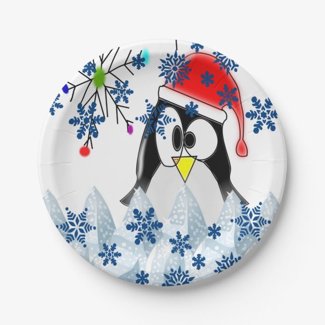 Plato De Papel Navidades de placas de papel (Anverso)