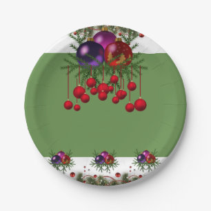 Plato De Papel Navidades de placas de papel