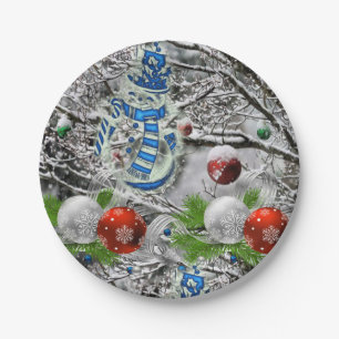 Plato De Papel Navidades de placas de papel