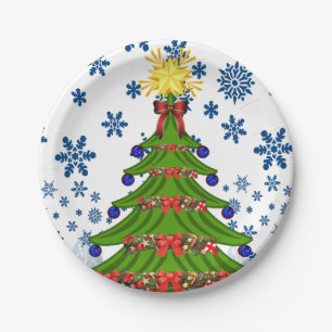Plato De Papel Navidades de placas de papel